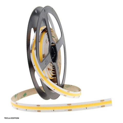 Benzi Led - Rola 5m banda LED COB 12V 12 W/m, alb neutru 4000K, 320 LED-uri/m, latime 8 mm, IP20, SPN6815