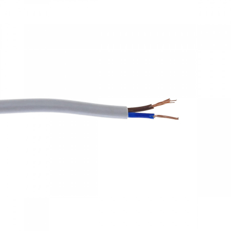 Rola cablu electric MYY-UP. 2 x 0.75 mm2. din cupru. 100m. CEMYY-UP2-0.75-WH. 2C. 300/500V. alb [4]