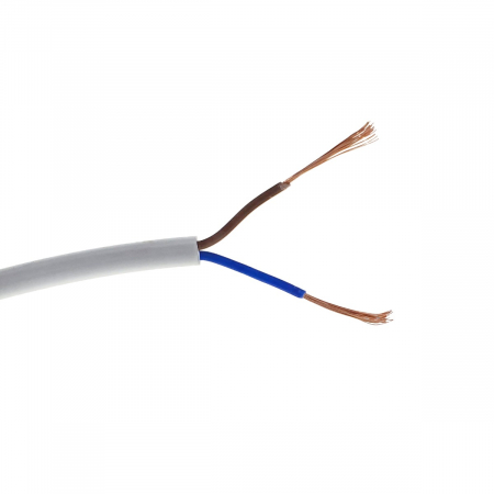 Rola cablu electric MYYM, 2 x 0.75 mmp, din cupru, lungime 100m, CEMYYM-2-0.75-WH, 2C, 300/500V, alb [3]