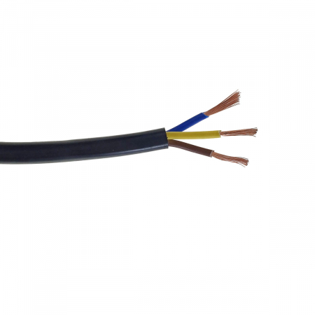Rola cablu electric MYYM, 3 x 1.5 mmp, 100m, din cupru, CEMYYM-3-1.5MM-BK, 3C, 300/500V, negru [3]