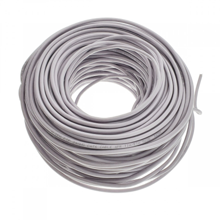 Rola Cablu FTP - Rola cablu FTP, Alien 00130, cat6e, lungime 100 metri, CCA, AWG 24, de legatura retea, ethernet, gri