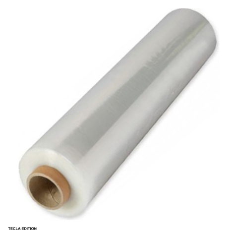 Bricolaj - Rola folie stretch manuala, grosime 23 microni, greutate 1.4 kg inclusiv tubul de carton de 200 g, latime 500 mm, transparenta