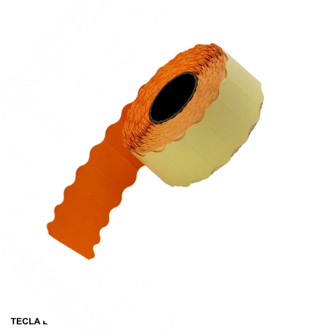 Role de pret portocalii Tecla Edition 26x12 mm, 1500 etichete pe rola, pentru etichetare rapida produse [0]