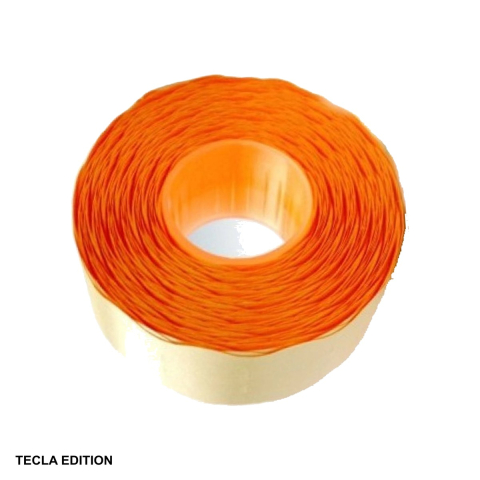 Etichete de pret si role autoadezive - Role de pret portocalii Tecla Edition, 26x16 mm, 1000 etichete pe rola, pentru etichetare rapida in magazine