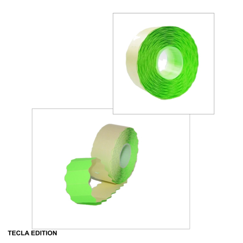 Role de pret Tecla Edition, 26x16 mm, verzi, 1000 etichete per rola, pentru etichetare produse [3]