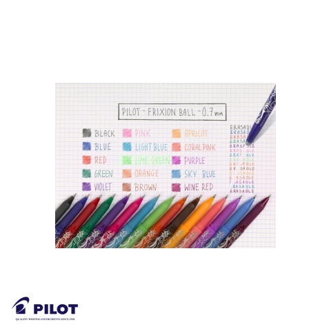Roller 0.7mm maro Pilot FriXion Ball, cerneala termosensibila, stergere fara deteriorarea hartiei [4]