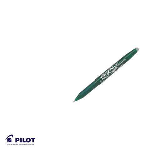 Roller 0.7mm verde Pilot FriXion Ball, cerneala termosensibila, se poate sterge si rescrie [4]