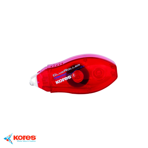 Articole lipire - Roller adeziv permanent Kores, 8mm x 10m, aplicare rapida si curata, pentru hartie, fotografii si prezentari