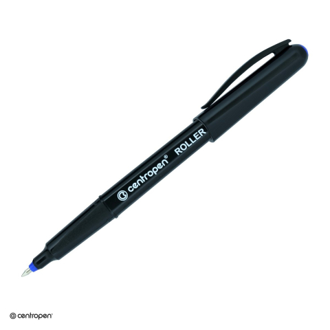 Rollere - Roller Centropen 4665 M cu capac, varf metalic 0.6 mm, albastru