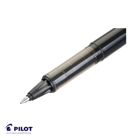 Roller cu cerneala lichida Pilot V-Ball 0.5mm, varf conic, scriere fina, negru [3]
