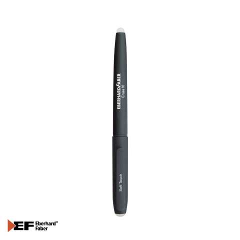 Birotica papetarie - Roller cu gel Eberhard Faber Erase It!, cerneala stergabila, linie 0.6 mm, negru, pentru scoala si birou