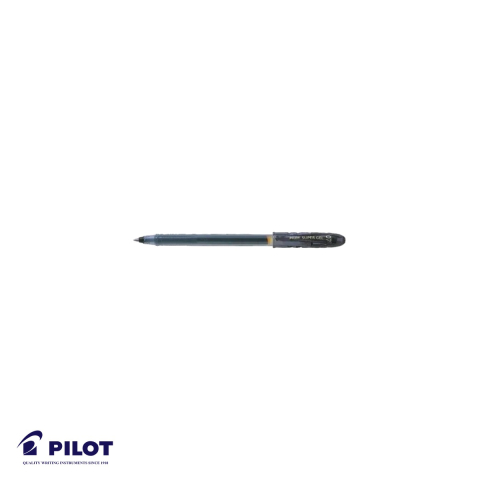 Birotica papetarie - Roller cu gel negru Pilot Super Gel 0.7mm, scriere fluida, pentru birou si scoala