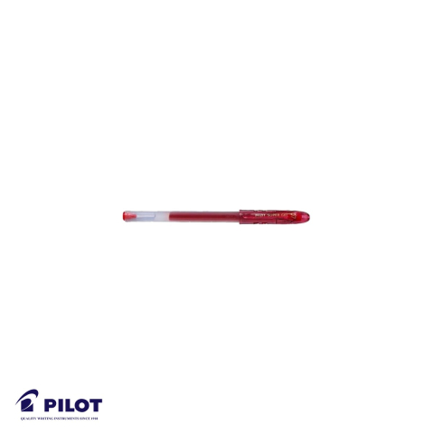 Birotica papetarie - Roller cu gel rosu Pilot Super Gel 0.7 mm, scriere fluida si confortabila, pentru birou si scoala