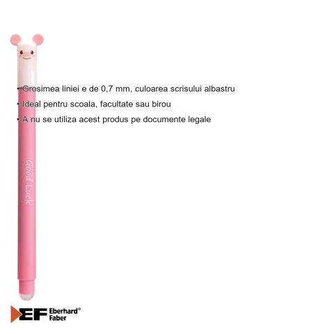 ROLLER 0.7 MM ALBASTRU ERASABLE PURCELUS EBERHARD FABER [2]