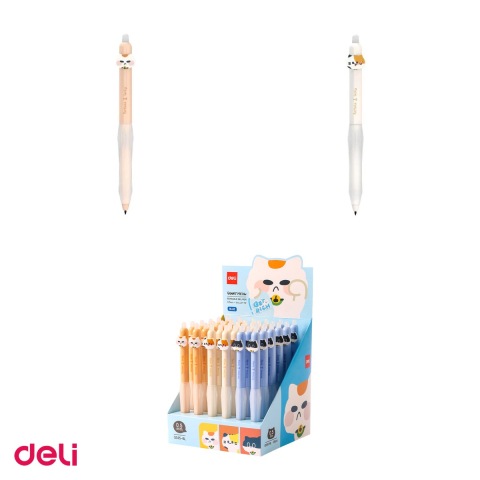 Roller Deli, erasable 0.5 mm albastru 0.5 mm pisici [3]