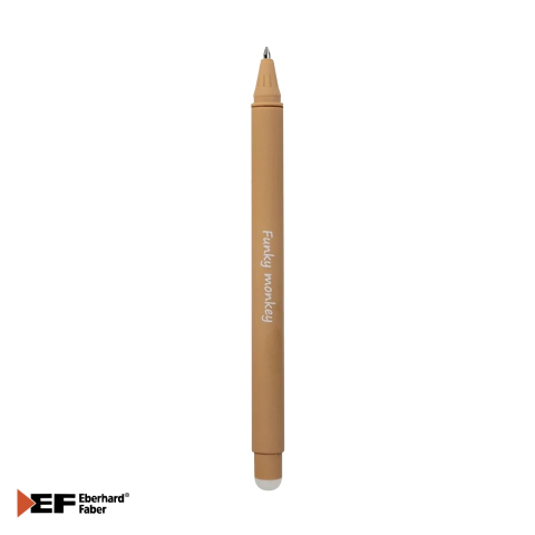 Roller erasable 0.7 mm albastru Eberhard Faber, cerneala termosensibila, model maimuta, pentru scoala [3]