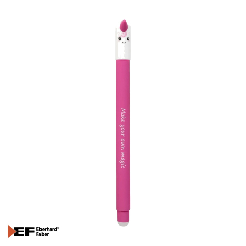 Birotica papetarie - Roller erasable 0.7 mm albastru Eberhard Faber Unicorn, cerneala termosensibila stergibila, pentru scoala
