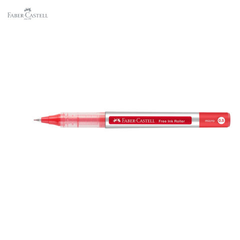 Roller Faber-Castell Free Ink 0.5mm, cerneala rosie, linie extra fina, pentru scriere profesionala [4]