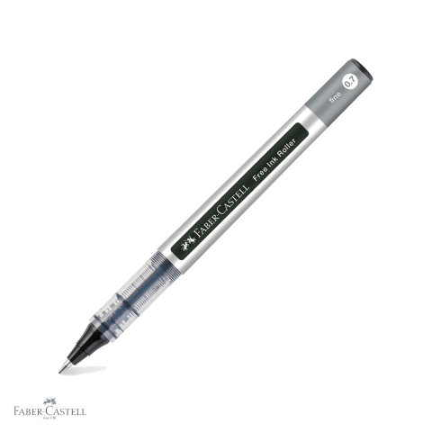 Rollere - Roller Faber-Castell Free Ink 0.7mm negru, varf conic, flux constant de cerneala, pentru scriere fluida