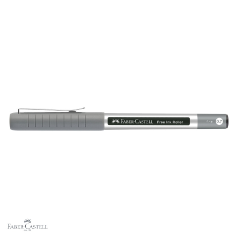 Roller Faber-Castell Free Ink 0.7mm negru, varf conic, flux constant de cerneala, pentru scriere fluida [3]