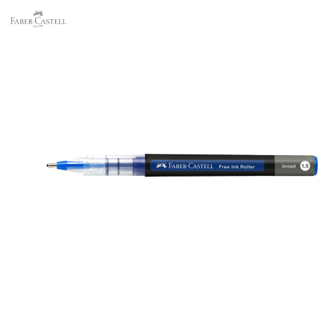 Roller Faber-Castell Free Ink albastru, varf conic 1.5mm, scriere fluida si confortabila [4]
