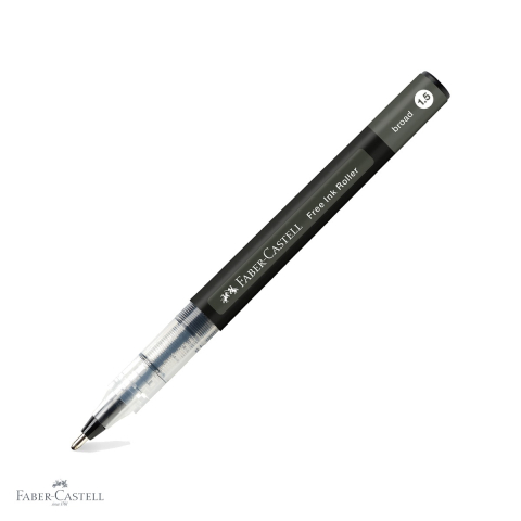 Rollere - Roller Faber-Castell Free Ink negru, varf conic 1.5mm, scriere fluida tip B, pentru birou si uz profesional