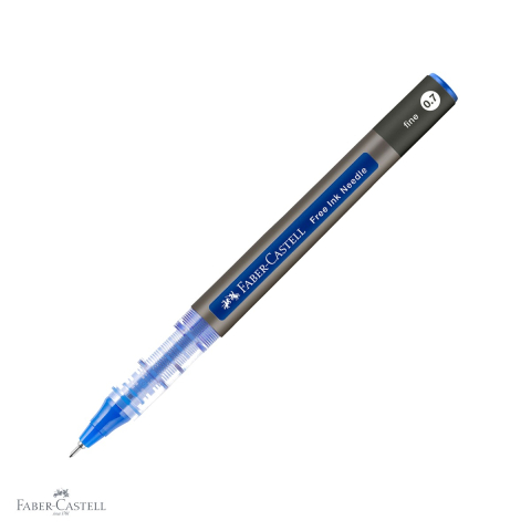 Rollere - Roller Faber-Castell Free Ink, varf ac 0.7mm, cerneala albastra, scriere fina si confortabila