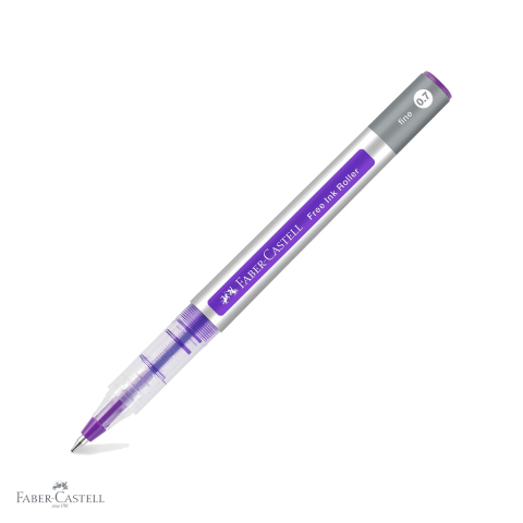 Rollere - Roller Faber-Castell Free Ink violet, varf conic 0.7mm, scriere fina si confortabila