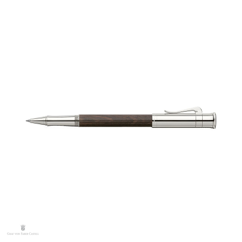 Roller Graf von Faber Castell Classic, lemn de grenadill, cu varf de precizie M si cerneala neagra [3]