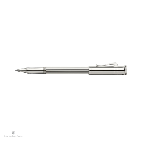 Roller Graf von Faber Castell Classic Silver, argint 925, cu varf de precizie M si cerneala neagra [3]
