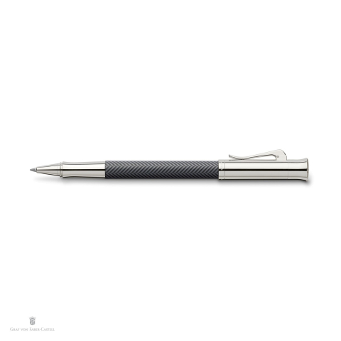 Roller Graf von Faber Castell Guilloche Cisele, antracit, cu varf de precizie M si cerneala neagra [3]
