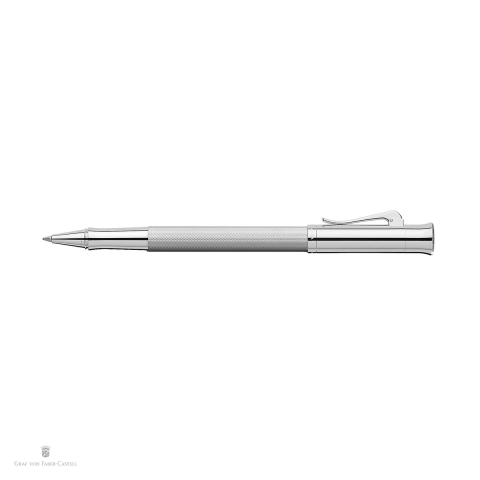 Roller Graf von Faber Castell Guilloche Rhodium, cu varf de precizie M si cerneala neagra [3]