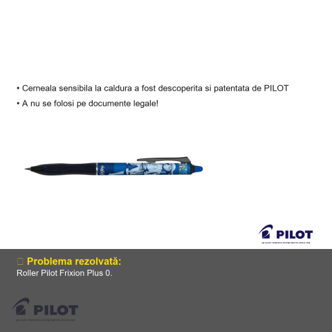 Roller Pilot Frixion Plus 0.7 mm albastru cu mecanism, editie limitata One Piece, personaje anime [2]