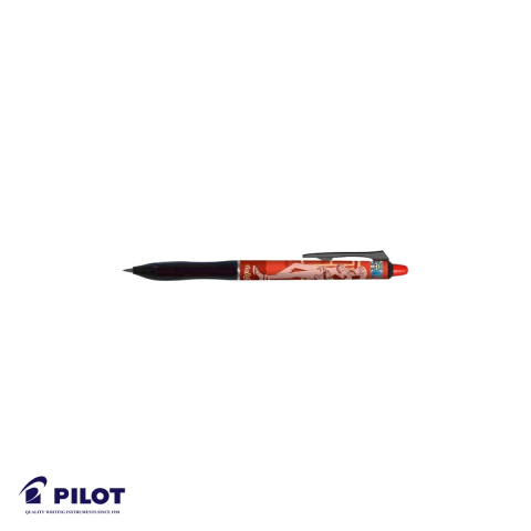 Birotica papetarie - Roller Pilot Frixion Plus 0.7 mm rosu, editie limitata One Piece, cu mecanism si cerneala termosensibila