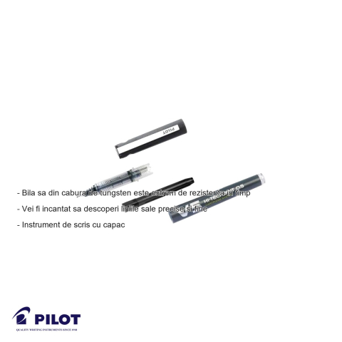 Roller Pilot Hi-Tecpoint V5, varf 0.5mm, cerneala lichida verde, pentru scriere precisa si confortabila [1]