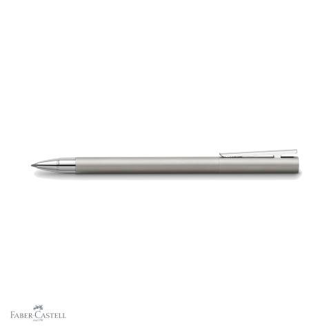 Roller premium Faber-Castell Neo Slim Metal mat, corp din otel, varf ceramic, pentru uz profesional [3]