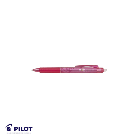 Birotica papetarie - Roller retractabil Pilot FriXion Ball Clicker 0.5mm, cerneala termosensibila roz, pentru scris si sters