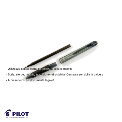 Roller retractabil Pilot FriXion Ball Clicker 0.5mm, cerneala violet termosensibila, scriere si stergere repetata [1]