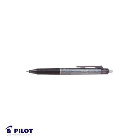 Birotica papetarie - Roller retractabil Pilot FriXion Ball Clicker 0.5mm negru, cerneala termosensibila, scriere si stergere repetata