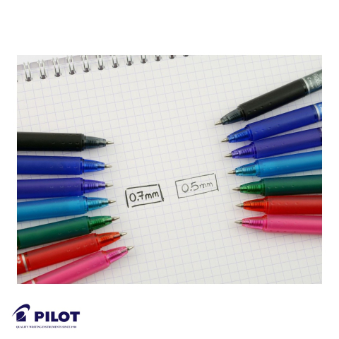 Roller retractabil Pilot FriXion Clicker 0.5mm, cerneala rosie termosensibila, stergere fara urme [4]