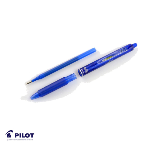 Roller retractabil Pilot FriXion Clicker 0.7mm, cerneala verde termosensibila, pentru scris si sters [4]