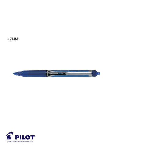 Roller retractabil Pilot Hi-Tecpoint V7, varf fin 0.7 mm, cerneala albastra, pentru scriere precisa si fluida [2]