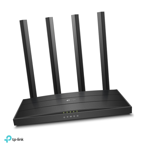 Periferice IT - Router Wi-Fi 5 TP-Link Archer C6, AC1200, dual-band, MU-MIMO, 4 antene fixe, 1 port WAN si 4 porturi LAN Gigabit, EasyMesh, ARCHER C6