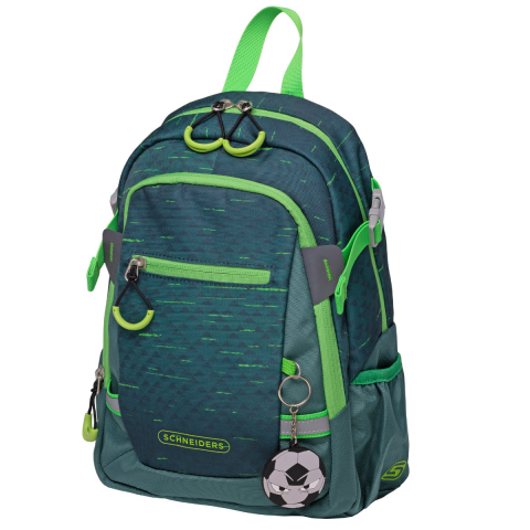 Rucsac Clasa Pregatitoare Soccer Star Verde, Schneiders Kids, 25 x 35 x 12 cm, 11 L, verde [1]