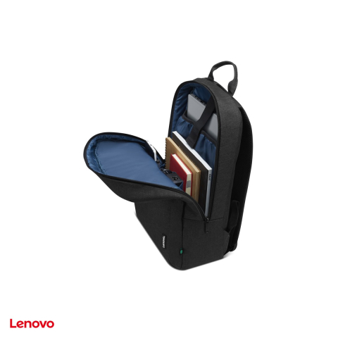 Rucsac laptop Lenovo Laptop Backpack B210 Black ECO, exterior din 80% PET reciclat, material respingator de apa, buzunar frontal cu acces rapid, negru, 4X40T84059 [4]