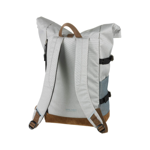 Rucsac lifestyle Roll Up Two, produs Walker by Schneiders, 29x45-64x17 cm, gri deschis-gri [1]