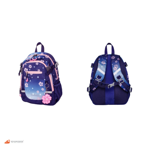 Rucsac pentru clasa pregatitoare Schneiders Blue Bloom, 25x35x12 cm, 11 l, albastru [3]
