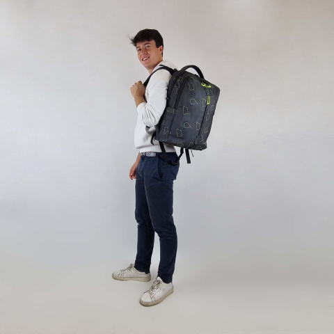 Rucsac Scolar Elite 2.0 Green Polygon, Walker by Schneiders, 32 x 46 x 20 cm, 32 L, verde [3]