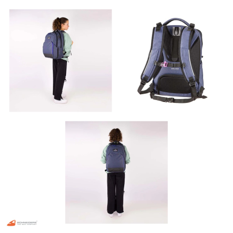 Rucsac Walker by Schneiders College Wizzard, 30x47x18 cm, 29 l, albastru bleu [3]
