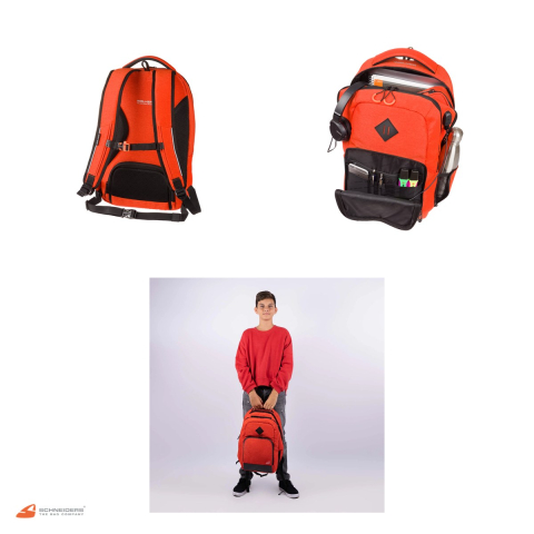 Rucsac Walker by Schneiders College Wizzard, 30x47x18 cm, 29 l, rosu melange [3]
